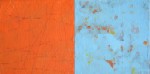 ohne Titel, 2004, 20 x 40 cm, Acryl und Wachs auf Leinwand auf Holz